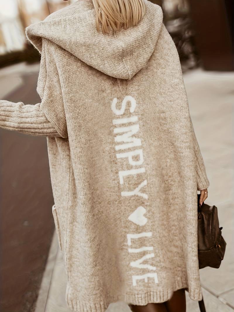 Janna - Lang Strikket Cardigan Til Kvinder