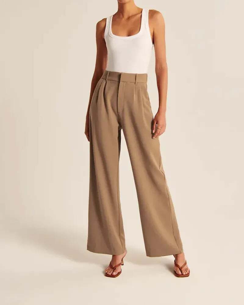 Viola - High-Waisted Wide-Leg Bukser Dame