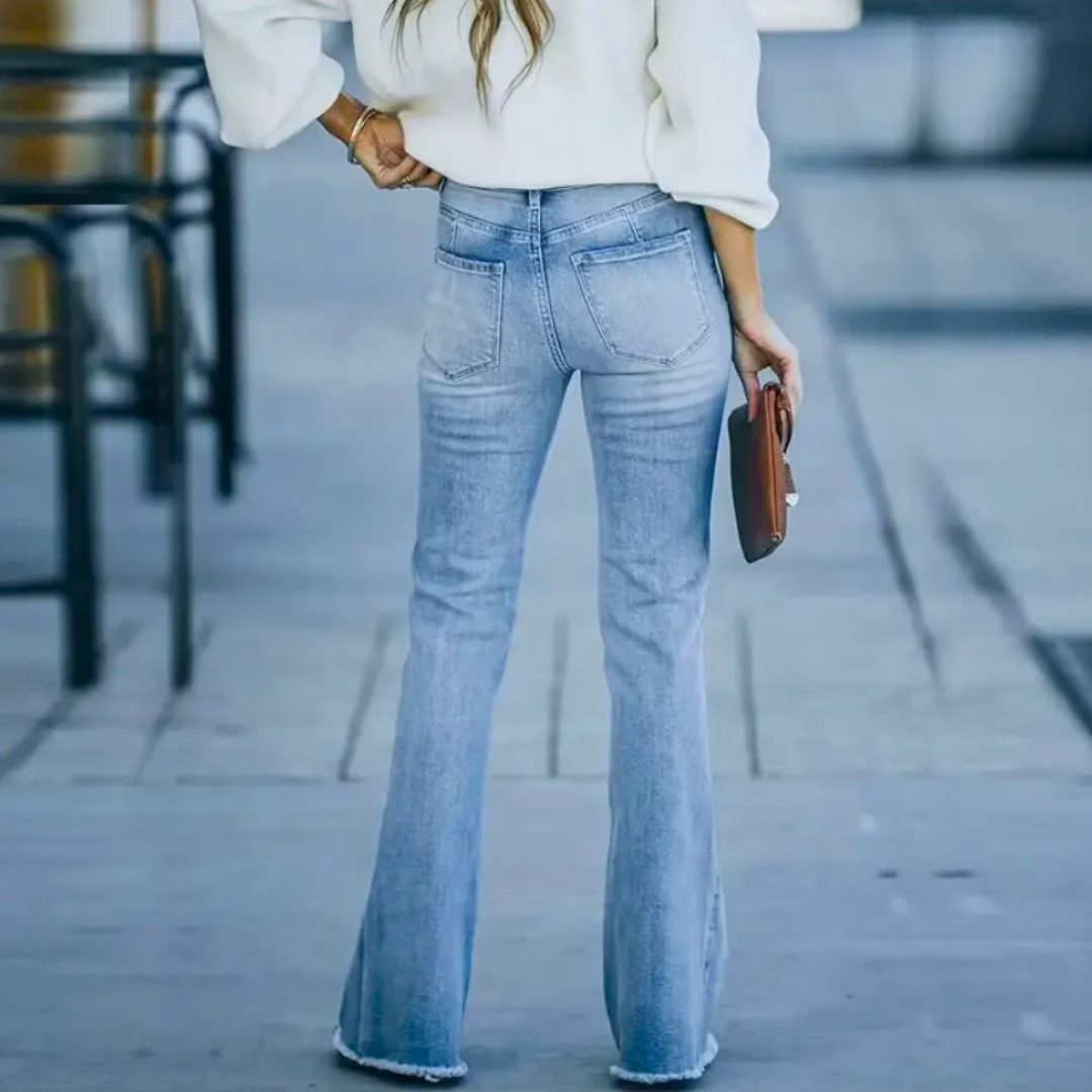 Jazlyn - Boho Jeans med Stretch