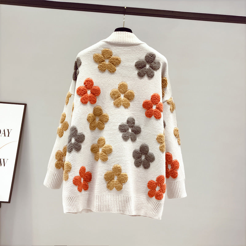 Linea - Blomstret Cardigan