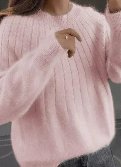 Nielsine - Elegant Løs Pasform Langærmet Sweater