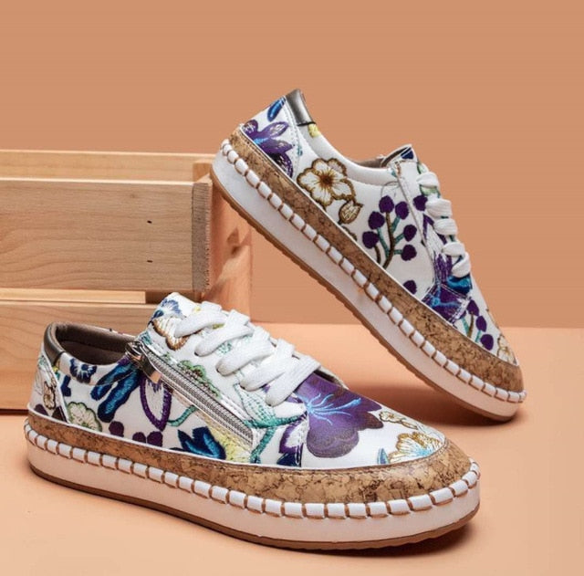 Auro | Sneakers med blomsterprint Sko dame