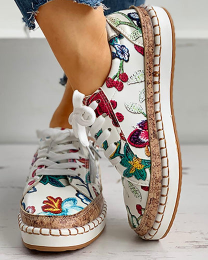 Auro | Sneakers med blomsterprint Sko dame