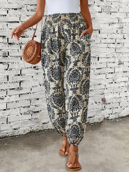 Thara - Stilfulde Bukser med Boho-Print