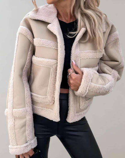 Raye - Shearling Lined Vinterjakke dame Åben Front