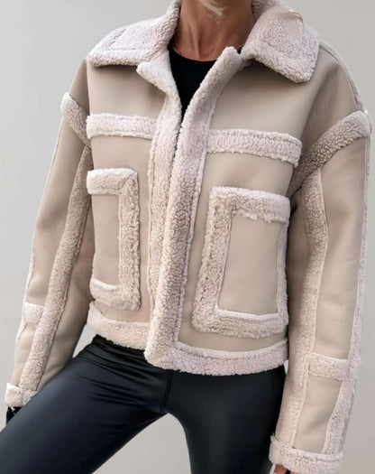 Raye - Shearling Lined Vinterjakke dame Åben Front