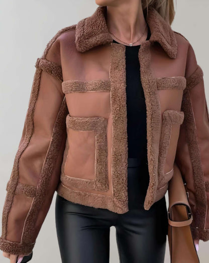 Raye - Shearling Lined Vinterjakke dame Åben Front