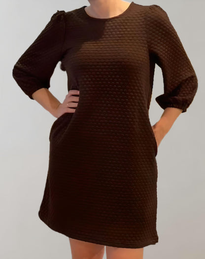Ivah - Mellemlang Kjole med Boble-Design