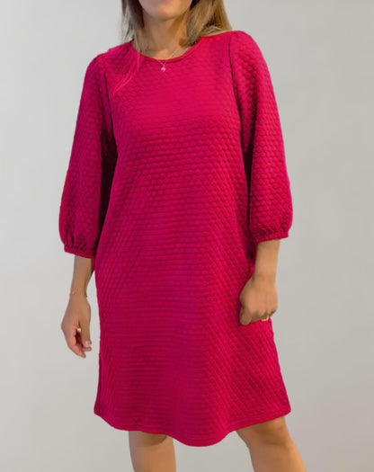 Ivah - Mellemlang Kjole med Boble-Design