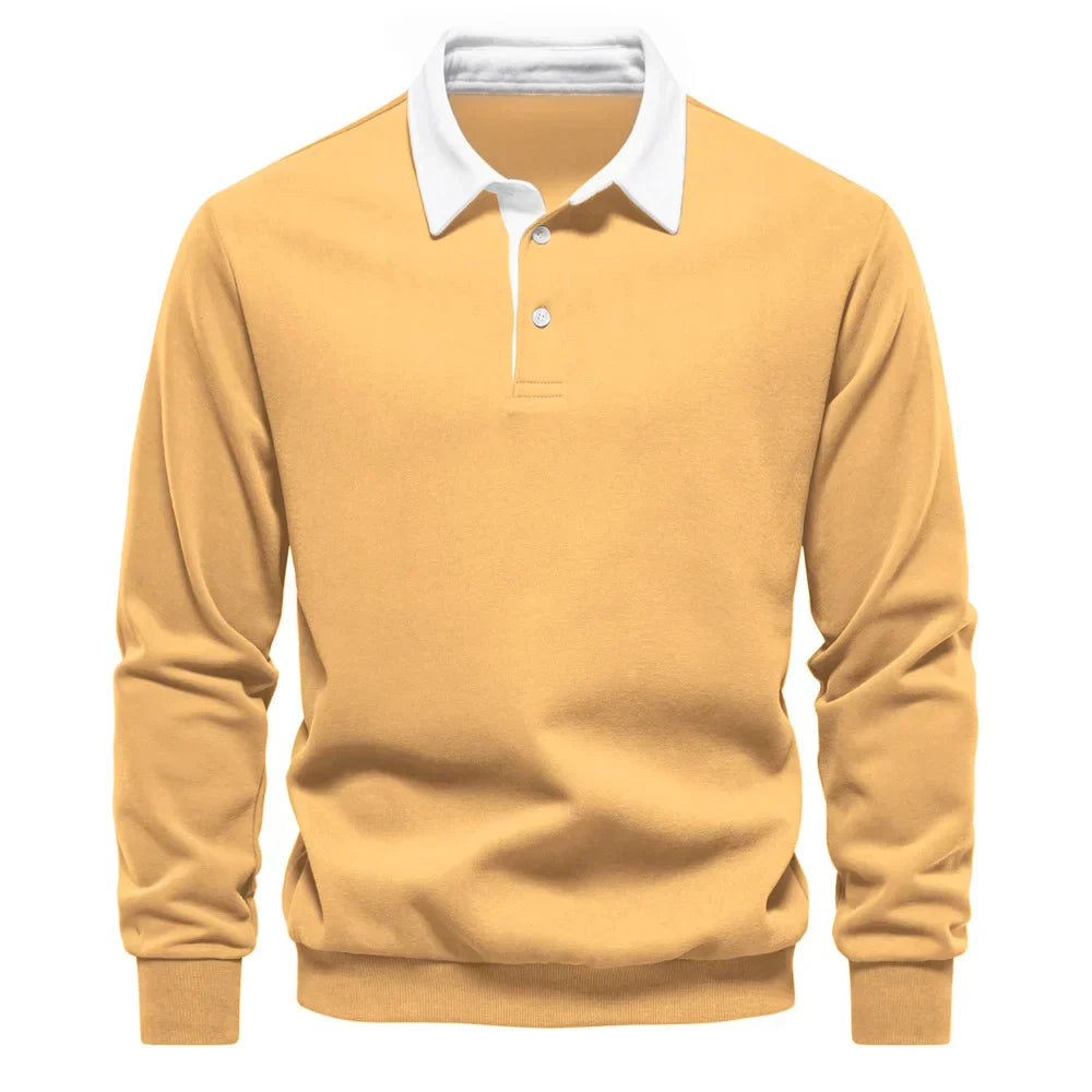 Asher - Sweatshirt med Polohals