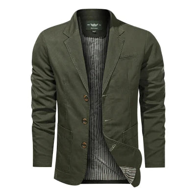 Lander - Ensfarvet Blazer