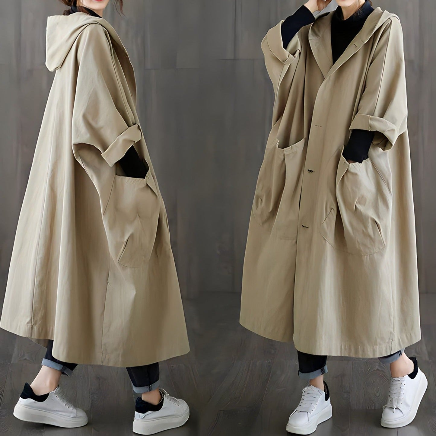 Jayla - Komfortabel Stilfuld Trenchcoat
