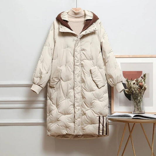 Marie | Quilted Hooded Vinterjakke dame