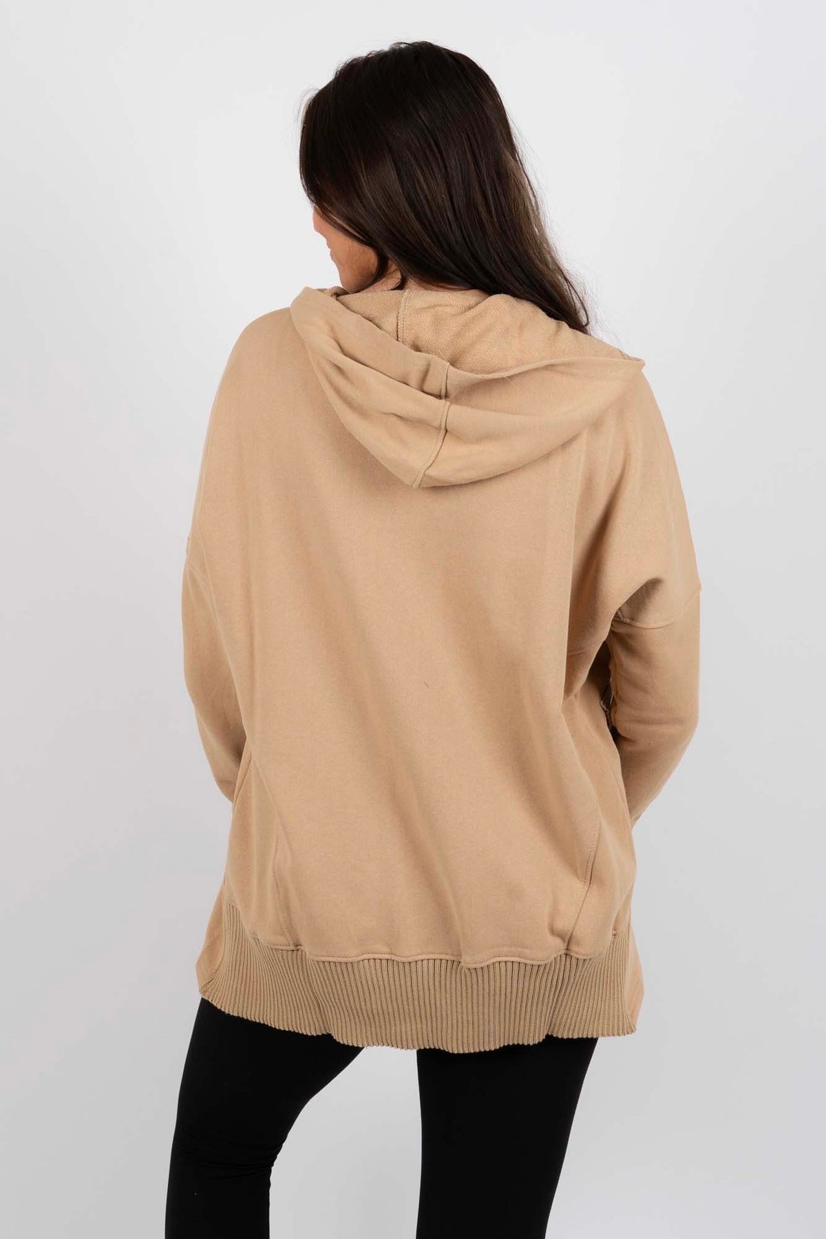 Selina - Button-Up kangaroo Hætte trøjer Pullover