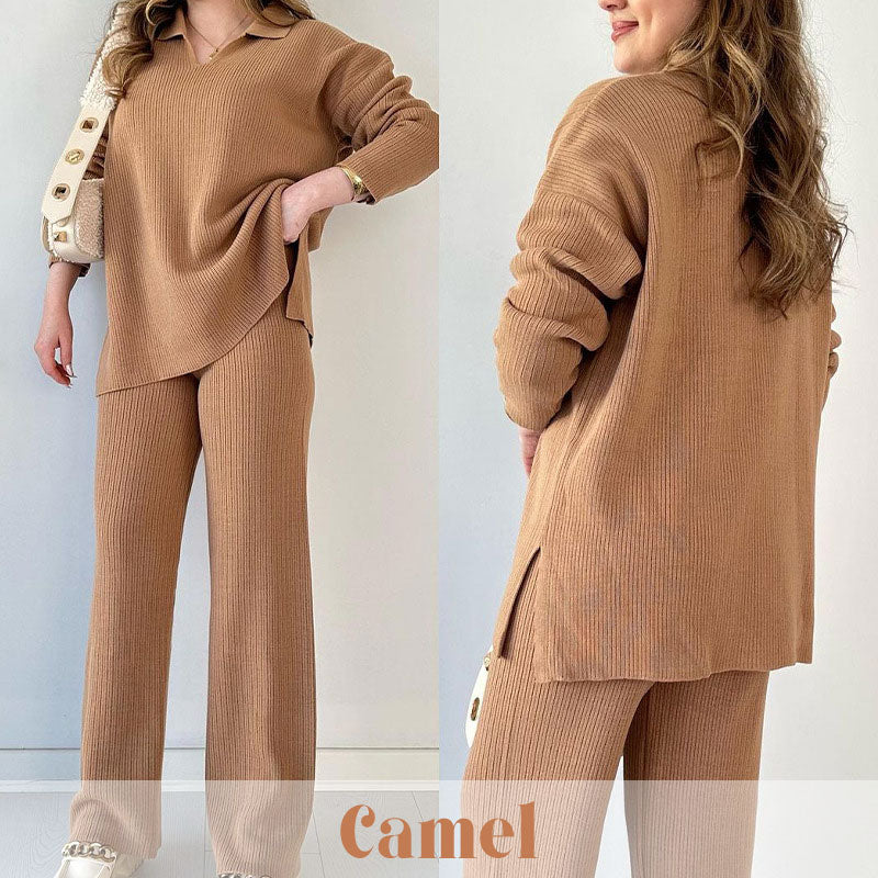 Cecil - Ribbed Knit Two-Piece Bukser Dame