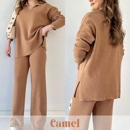 Cecil - Ribbed Knit Two-Piece Bukser Dame