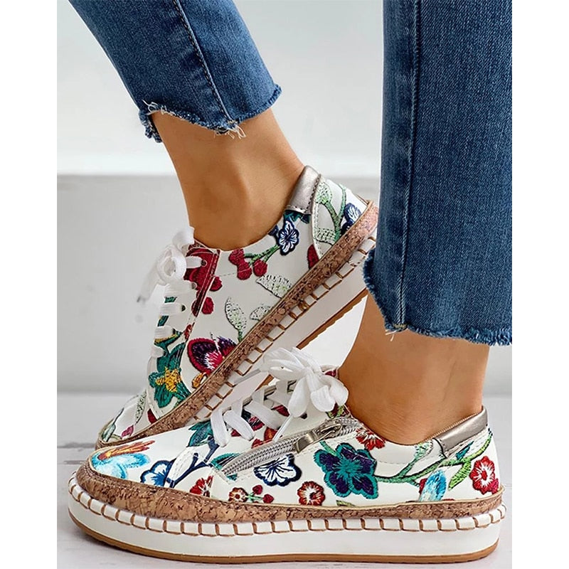 Auro | Sneakers med blomsterprint Sko dame